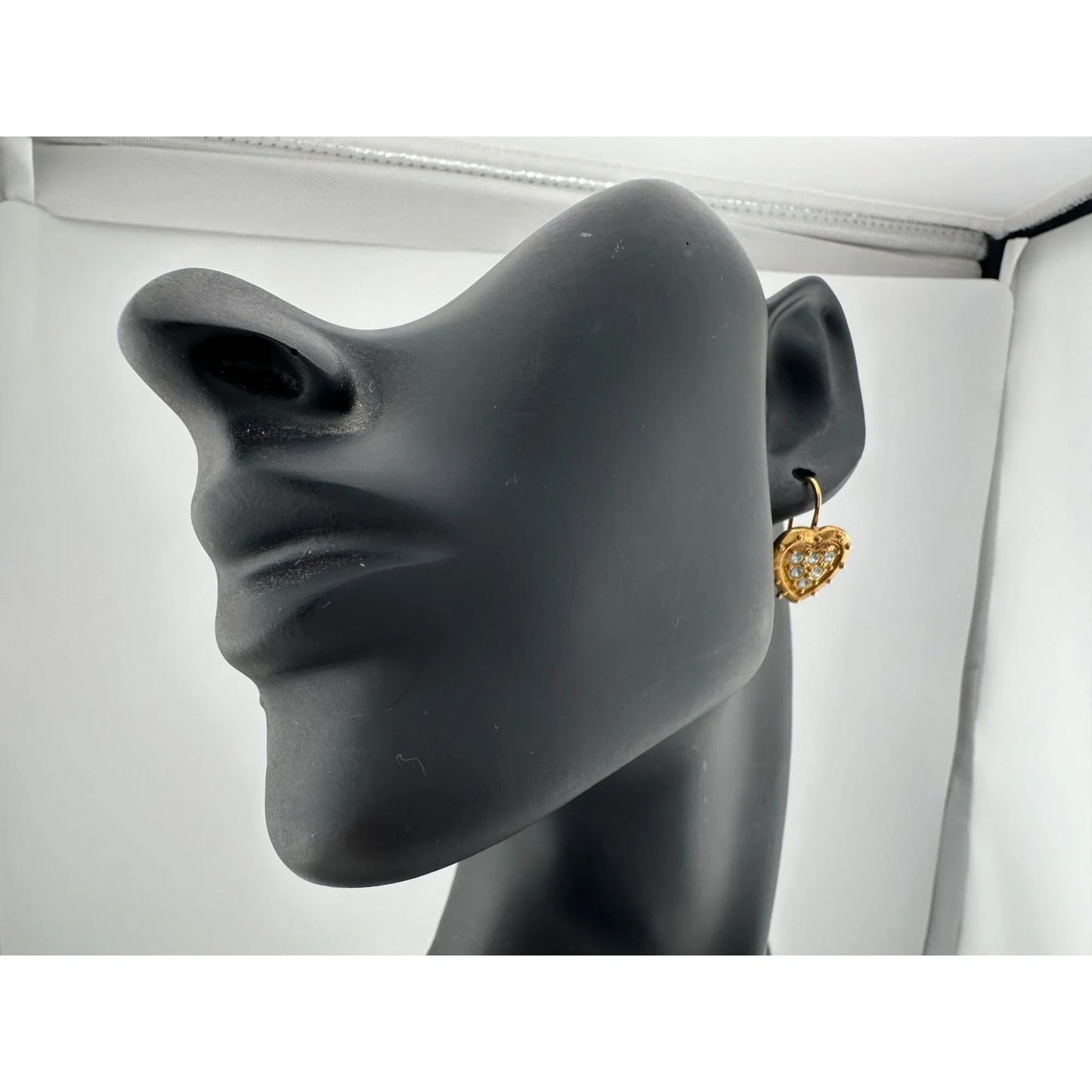 Women's Danecraft 24 Karat Gold Over Sterling Heart Shaped Earrings with Tags - danecraft - Earrings - A+ Stuff