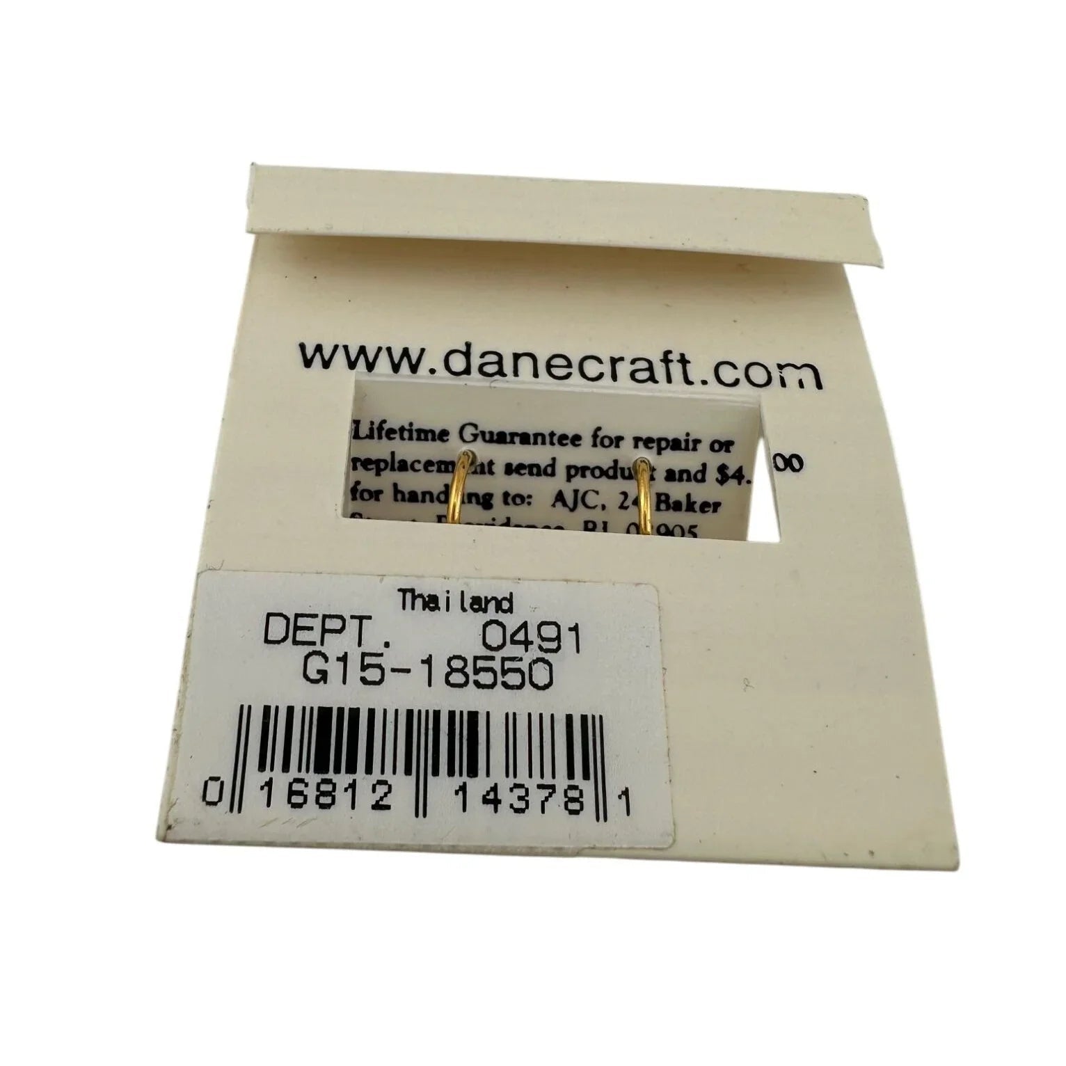 Women's Danecraft 24 Karat Gold Over Sterling Heart Shaped Earrings with Tags - danecraft - Earrings - A+ Stuff