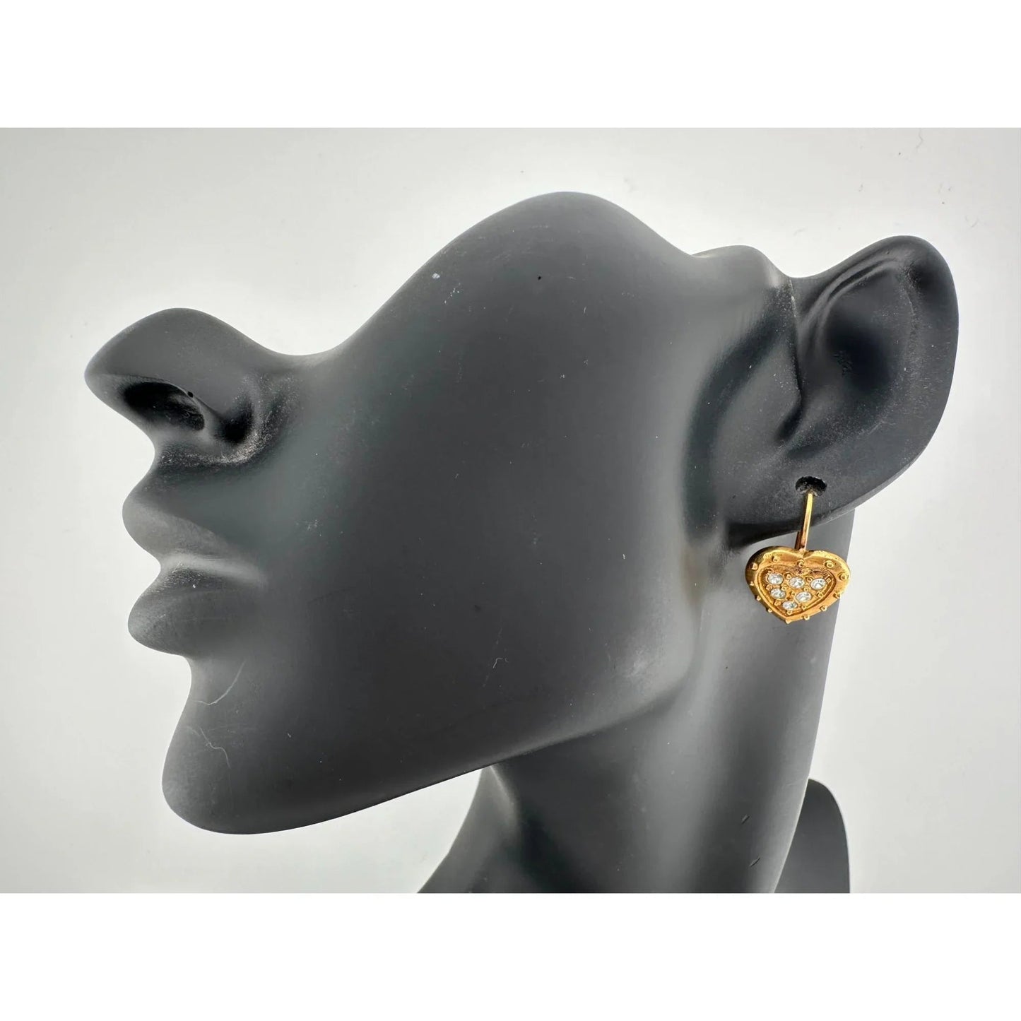 Women's Danecraft 24 Karat Gold Over Sterling Heart Shaped Earrings with Tags - danecraft - Earrings - A+ Stuff