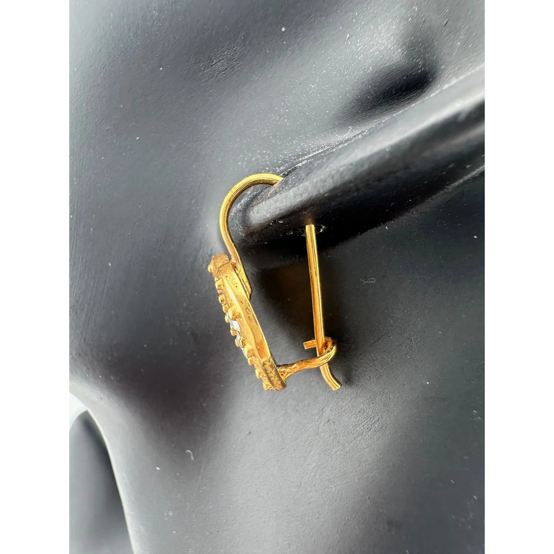 Women's Danecraft 24 Karat Gold Over Sterling Heart Shaped Earrings with Tags - danecraft - Earrings - A+ Stuff