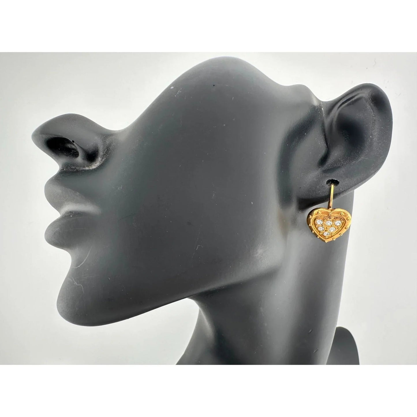 Women's Danecraft 24 Karat Gold Over Sterling Heart Shaped Earrings with Tags - danecraft - Earrings - A+ Stuff