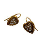 Women's Danecraft 24 Karat Gold Over Sterling Heart Shaped Earrings with Tags - danecraft - Earrings - A+ Stuff