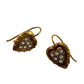 Women's Danecraft 24 Karat Gold Over Sterling Heart Shaped Earrings with Tags - danecraft - Earrings - A+ Stuff