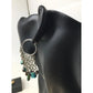 Women's Dangle Chandelier Hoop Earrings with Blue and Brown Beads - A+ Stuff - Earrings - A+ Stuff