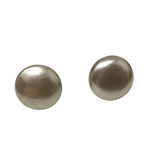 Women's Faux White Shiny Pearl Screw Back Clip on Earrings - A+ Stuff - Earrings - A+ Stuff