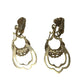 Women's Filigree Design Clip on Gold Tone Dangle Earrings - A+ Stuff - earrings - A+ Stuff