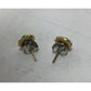 Women's Gold And Teal Colored Knot Earring with backs - A+ Stuff - Earrings - A+ Stuff