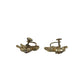 Women's Gold ''CORO'' Screw Back Earrings with Rhinestones - A+ Stuff - earrings - A+ Stuff