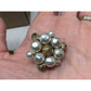 Women's Gold tone and White Cluster Faux Pearl Clip on Earrings - A+ Stuff - Earrings - A+ Stuff