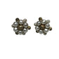 Women's Gold tone and White Cluster Faux Pearl Clip on Earrings - A+ Stuff - Earrings - A+ Stuff