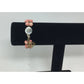 Women's Gold Tone Bracelet with Pink Flowers on it - A+ Stuff - Bracelet - A+ Stuff