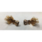 Women's Gold Tone Cluster Clip on Earrings with Faux Pearls on them - A+ Stuff - earrings - A+ Stuff