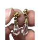 Women's Gold Tone Crystal Dangle Earrings with backs - A+ Stuff - Earrings - A+ Stuff
