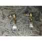 Women's Gold Tone Crystal Dangle Earrings with backs - A+ Stuff - Earrings - A+ Stuff