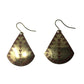 Women's Gold Tone Earrings with Red Shape Design on them - A+ Stuff - earrings - A+ Stuff