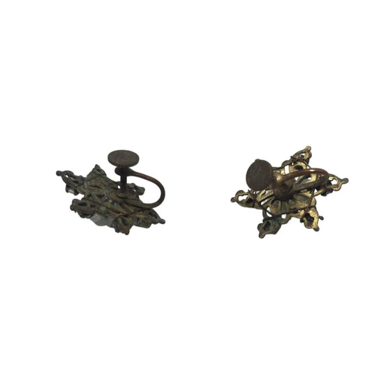 Women's Gold Tone Screw Back Earrings - A+ Stuff - Earrings - A+ Stuff