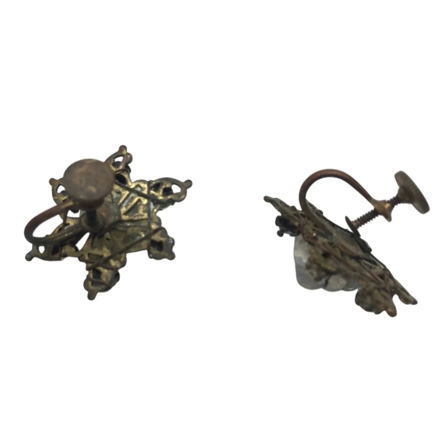 Women's Gold Tone Screw Back Earrings - A+ Stuff - Earrings - A+ Stuff
