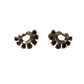 Women's Gold Tone Screw Back Earrings With Pink Purple Rhinestones - A+ Stuff - Earrings - A+ Stuff