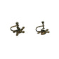 Women's Gold Tone Starburst Five Pointed Star Screw Back Earrings with Rhinestones - A+ Stuff - Earrings - A+ Stuff