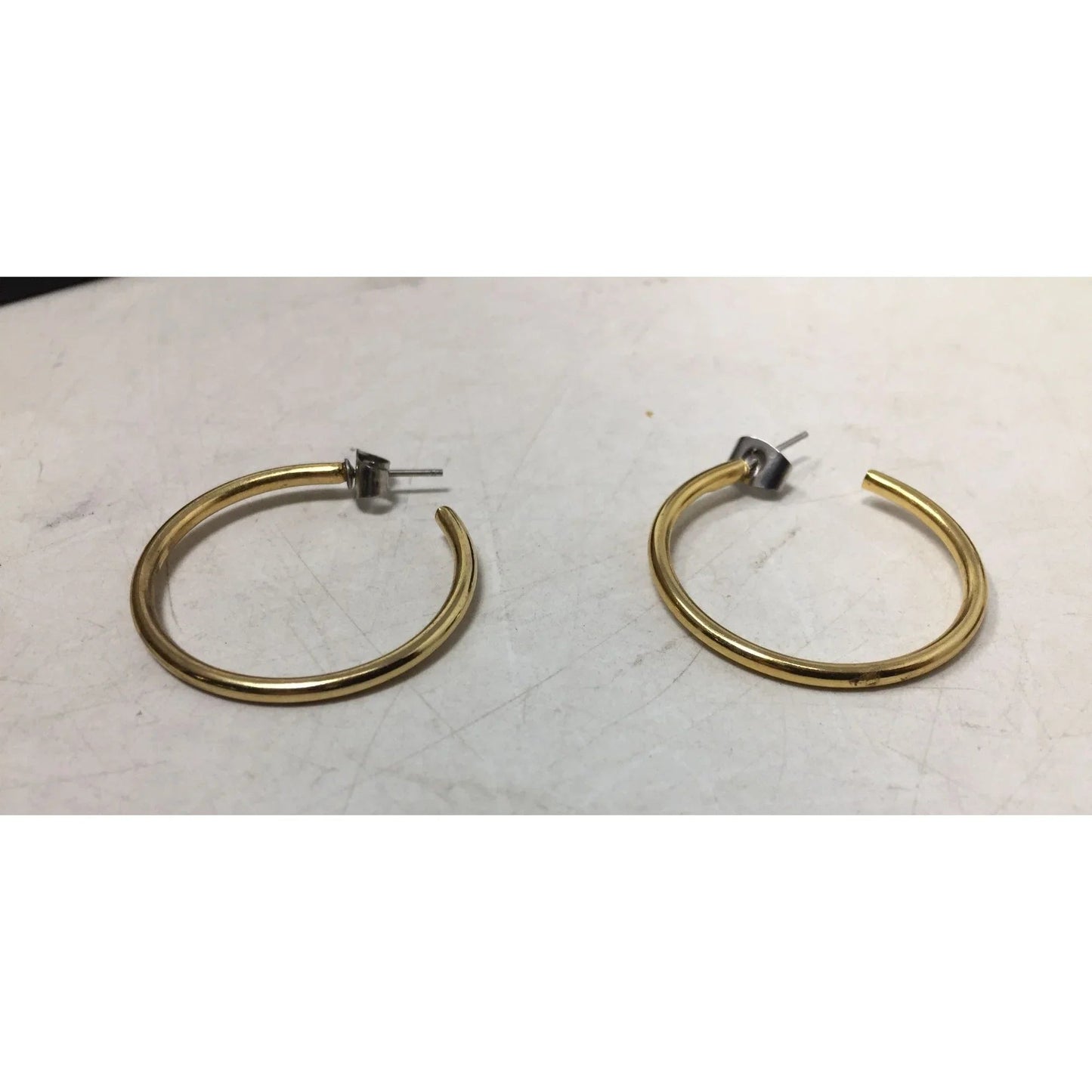 Women's Gold Tone Thin Hoop Earrings - A+ Stuff - Earrings - A+ Stuff