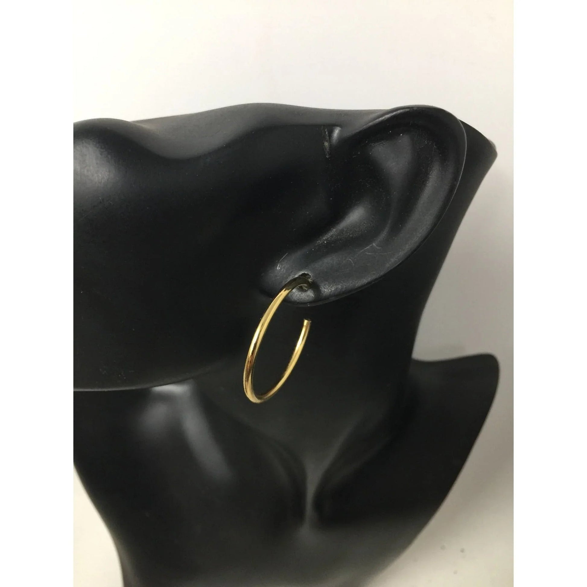 Women's Gold Tone Thin Hoop Earrings - A+ Stuff - Earrings - A+ Stuff