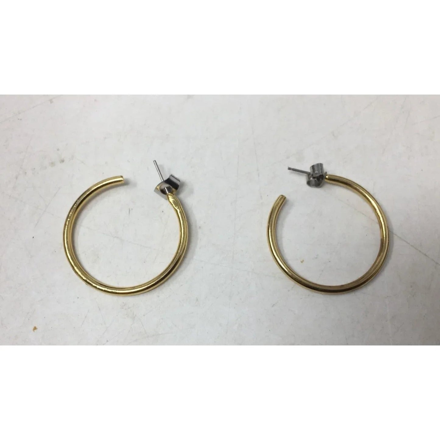 Women's Gold Tone Thin Hoop Earrings - A+ Stuff - Earrings - A+ Stuff