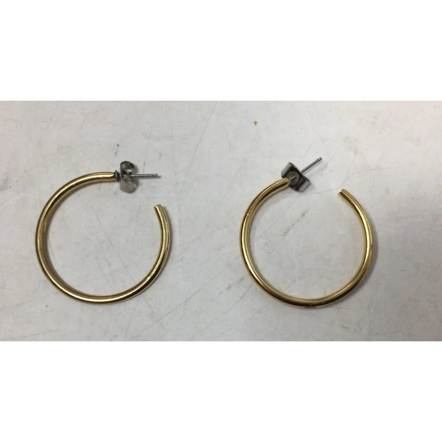 Women's Gold Tone Thin Hoop Earrings - A+ Stuff - Earrings - A+ Stuff