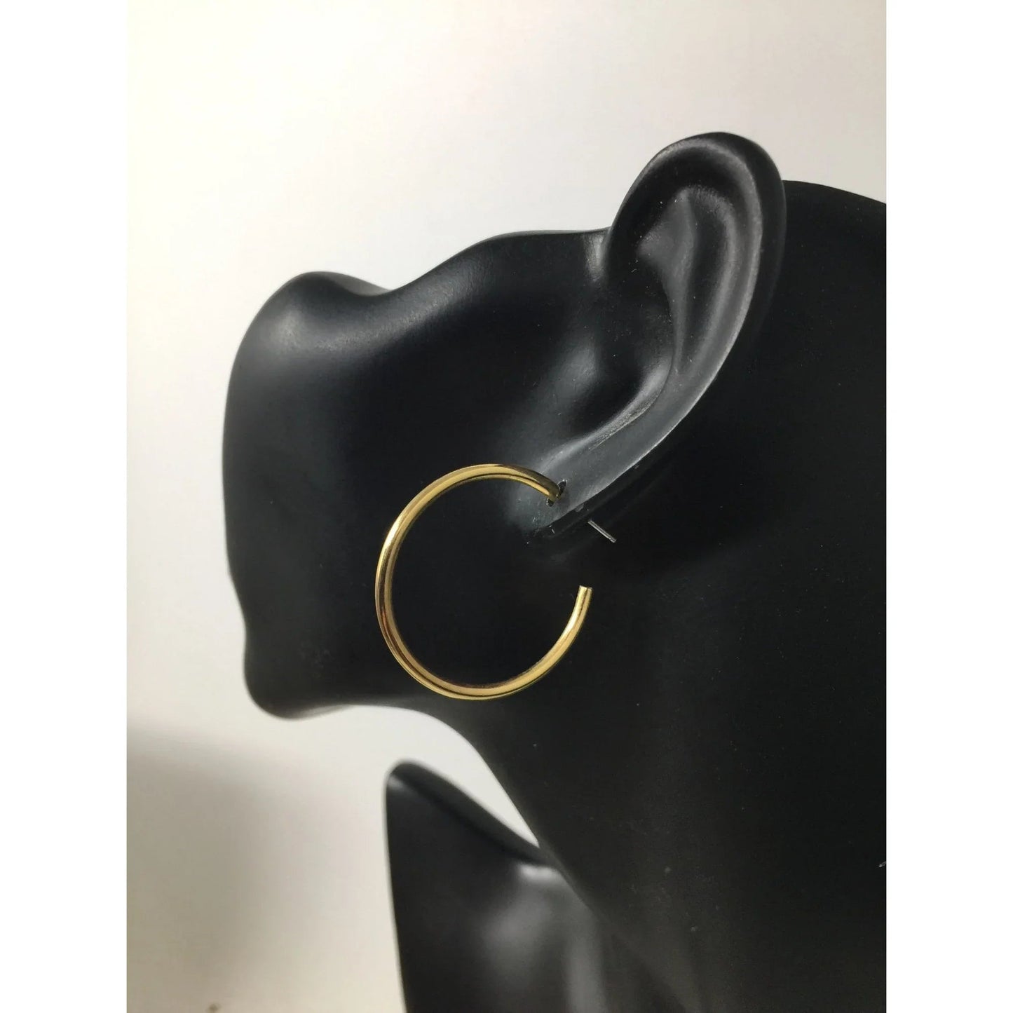 Women's Gold Tone Thin Hoop Earrings - A+ Stuff - Earrings - A+ Stuff