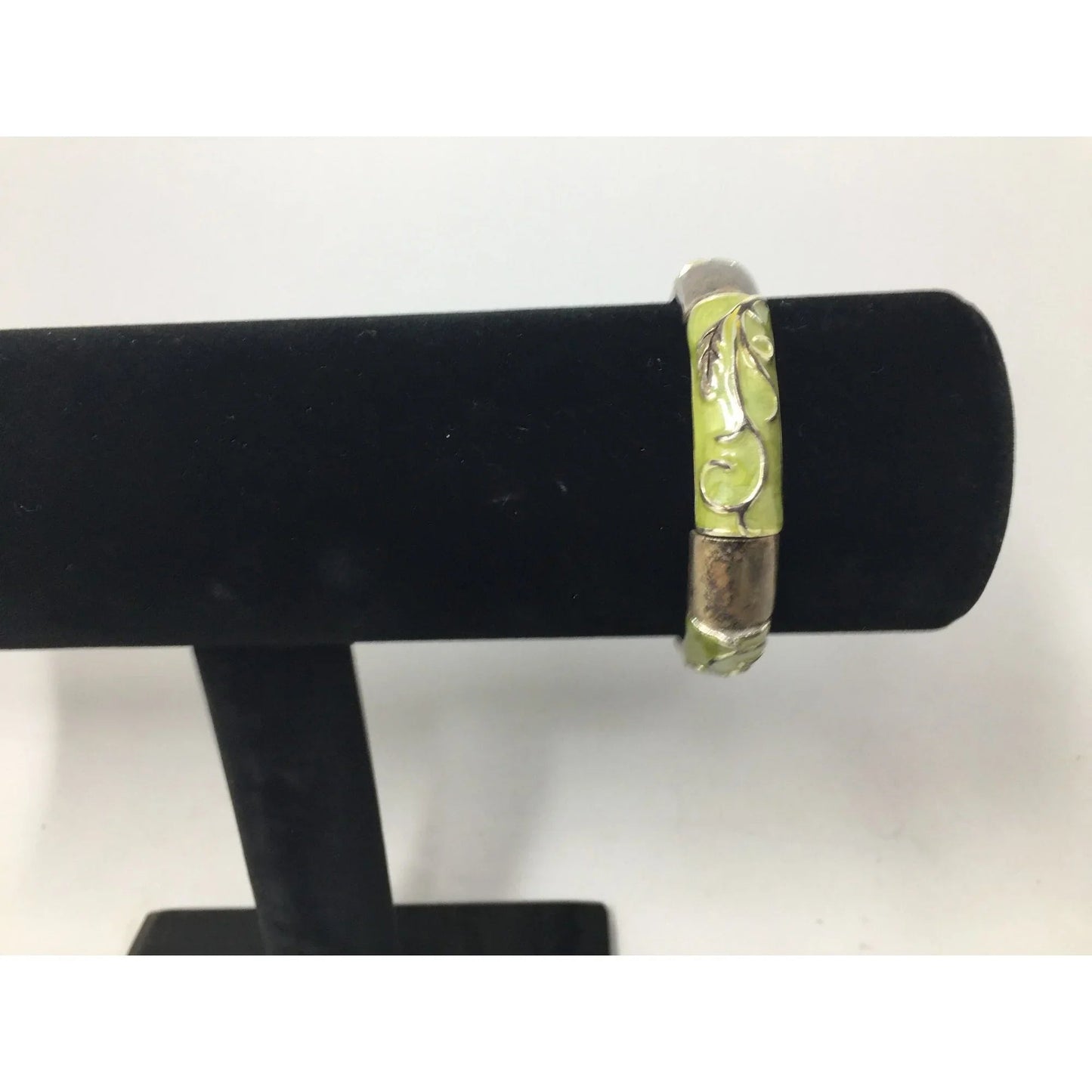 Women's Green and Silver Bangle Bracelet - A+ Stuff - Bracelet - A+ Stuff