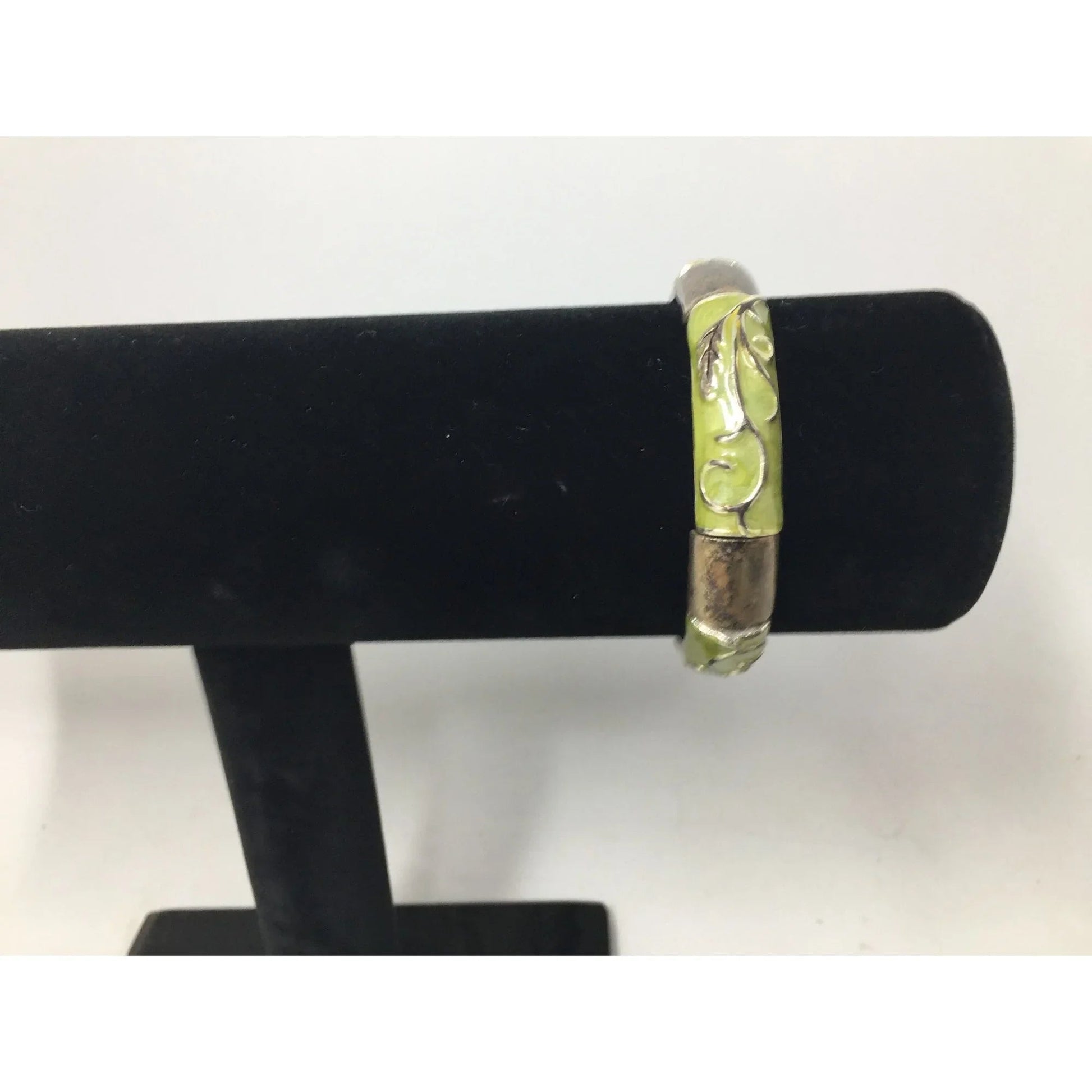 Women's Green and Silver Bangle Bracelet - A+ Stuff - Bracelet - A+ Stuff