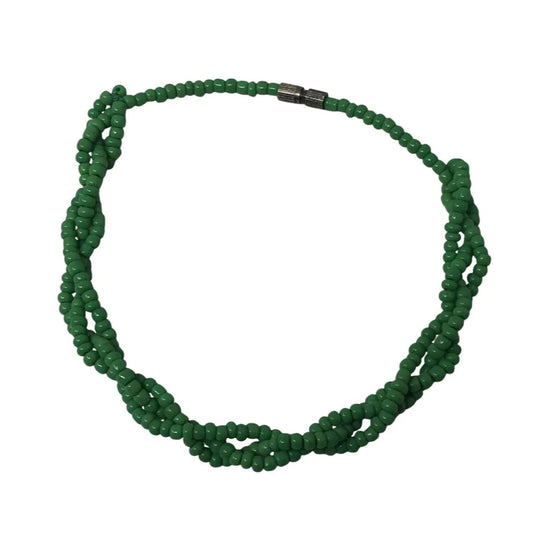 Women's Green Twisted Beaded Bracelet - A+ Stuff - Bracelet - A+ Stuff