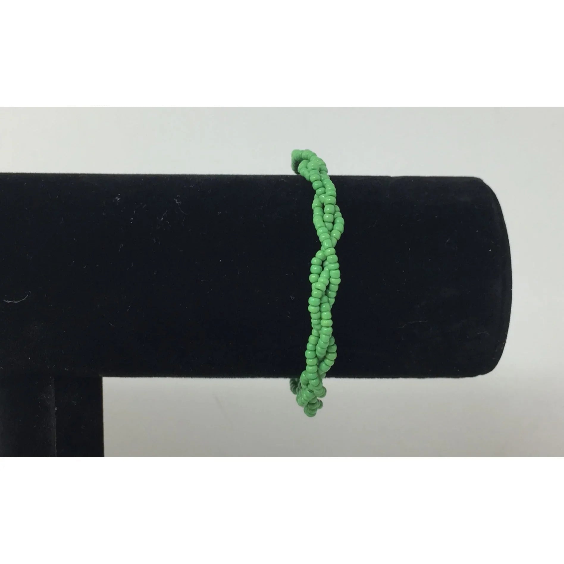 Women's Green Twisted Beaded Bracelet - A+ Stuff - Bracelet - A+ Stuff