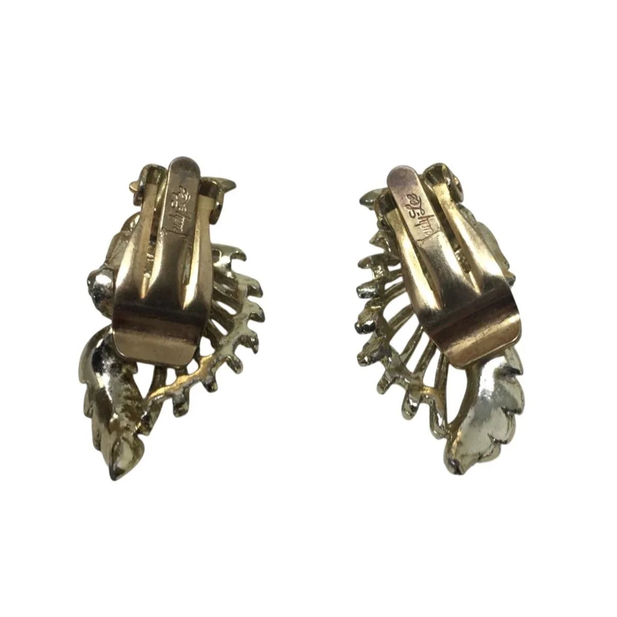 Women's Judy Lee Gold Tone Clip On Earrings - judy lee - Earrings - A+ Stuff