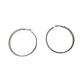 Women's Large Silver Toned Glittery Sparkly Hoop Earrings - A+ Stuff - Earrings - A+ Stuff