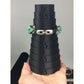 Women's Leather Rope Bracelet with Green & Silver Charms - A+ Stuff - Bracelet - A+ Stuff