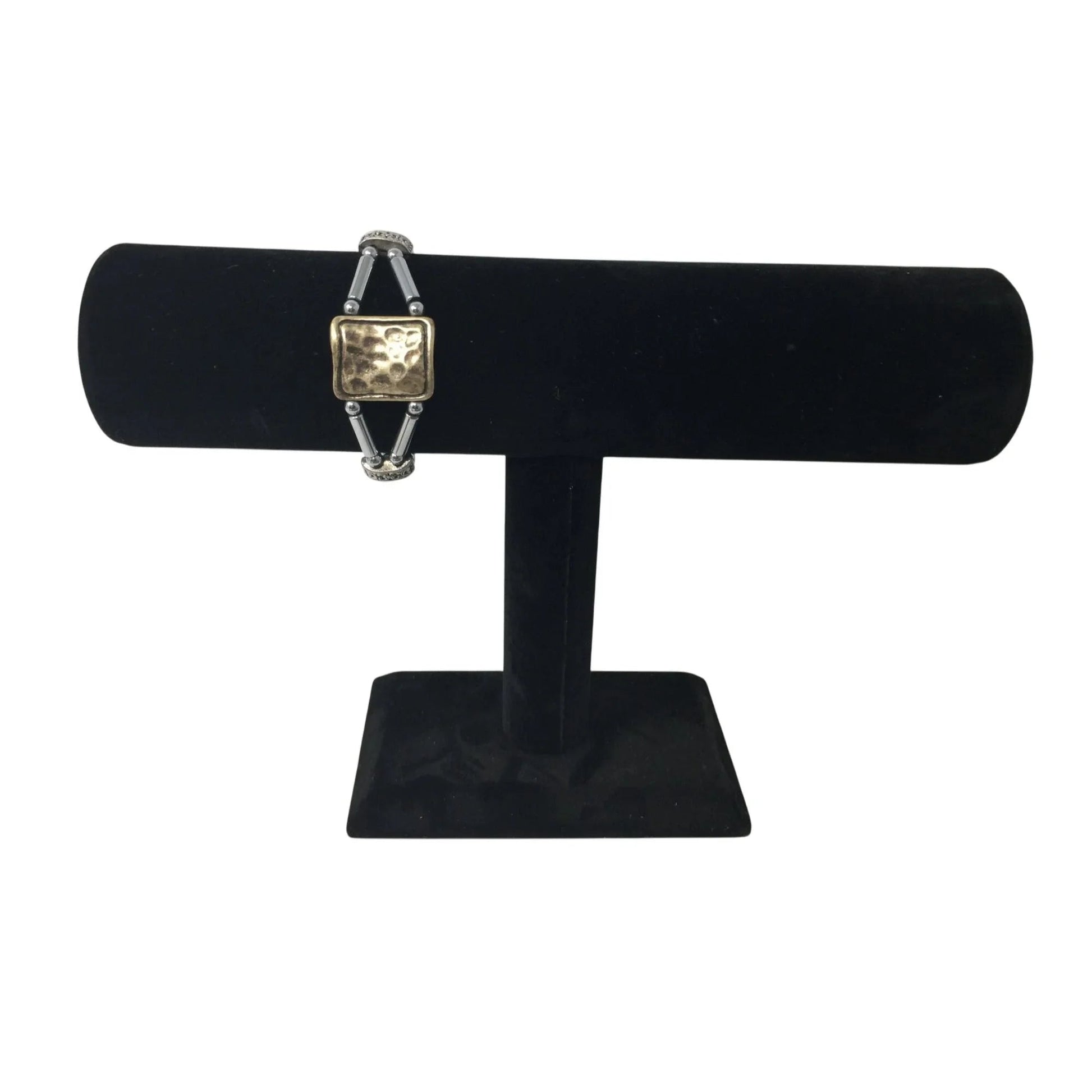 Women's Magnetic Silver Tone Bracelet with Rectangular Pendant - A+ Stuff - Bracelet - A+ Stuff
