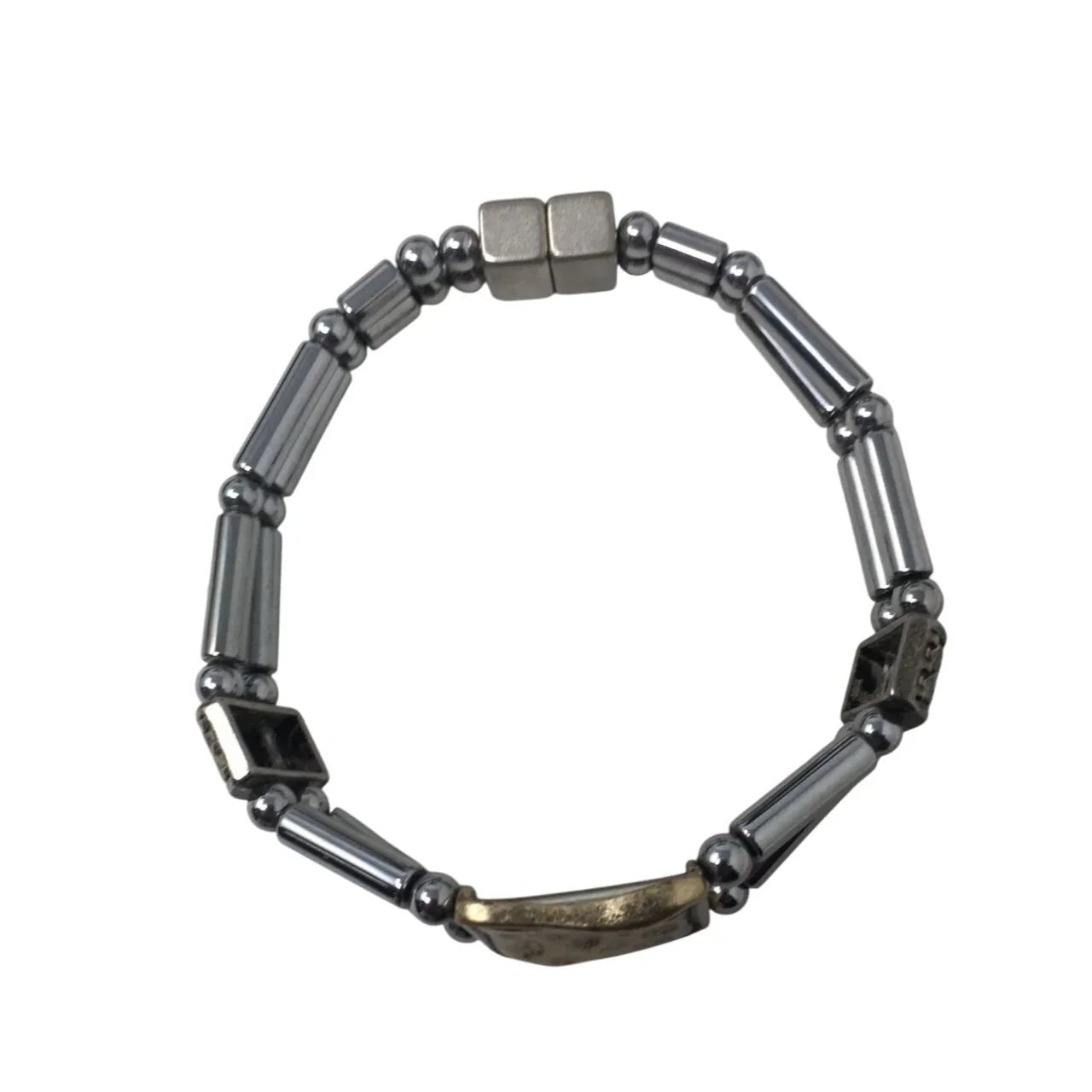 Women's Magnetic Silver Tone Bracelet with Rectangular Pendant - A+ Stuff - Bracelet - A+ Stuff