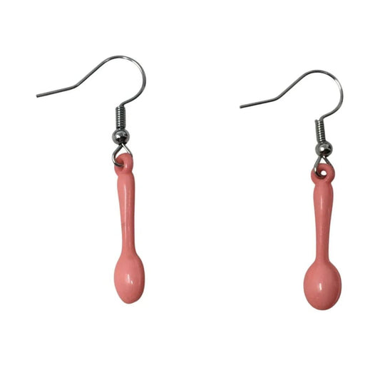 Women's Miniature Pink Spoon Earrings (no earring backs) - A+ Stuff - Earrings - A+ Stuff