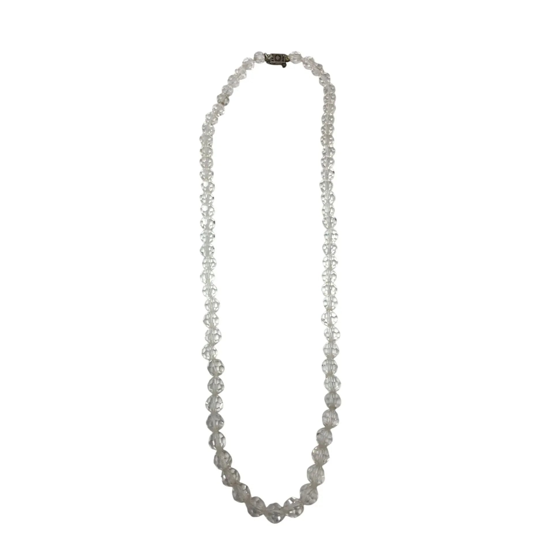 Women's Necklace with Clear Beads on it - A+ Stuff - Necklace - A+ Stuff