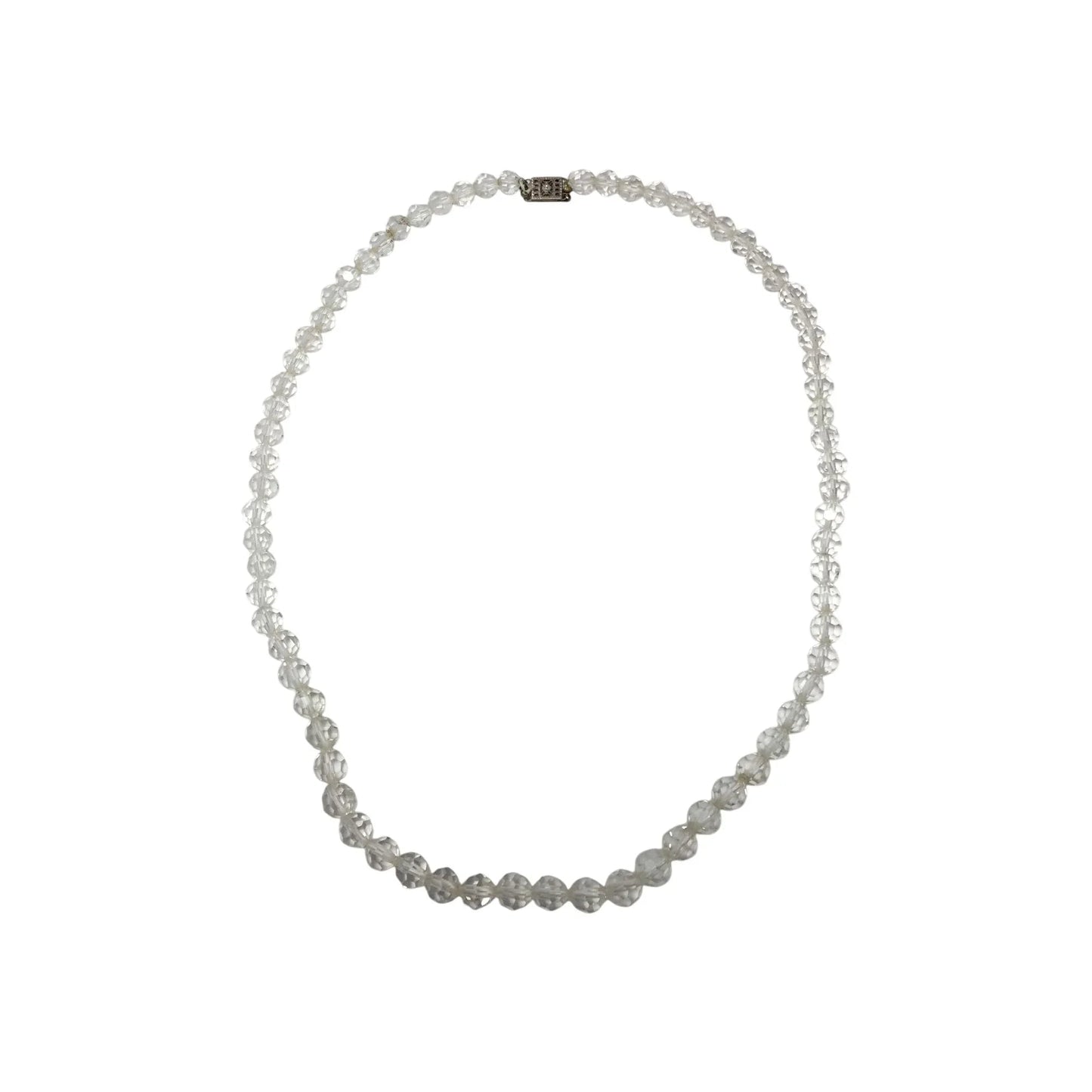 Women's Necklace with Clear Beads on it - A+ Stuff - Necklace - A+ Stuff