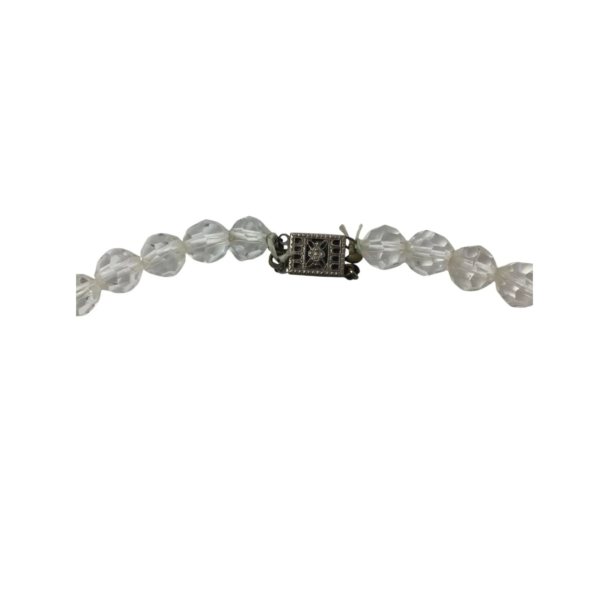 Women's Necklace with Clear Beads on it - A+ Stuff - Necklace - A+ Stuff