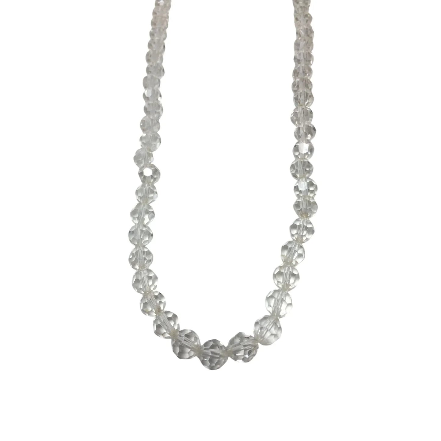 Women's Necklace with Clear Beads on it - A+ Stuff - Necklace - A+ Stuff