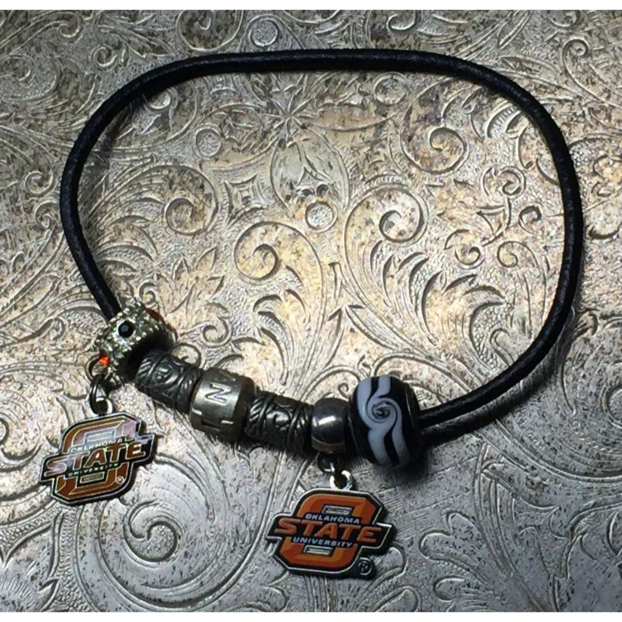 Women's Oklahoma State University Charm Bracelet - A+ Stuff - Bracelet - A+ Stuff