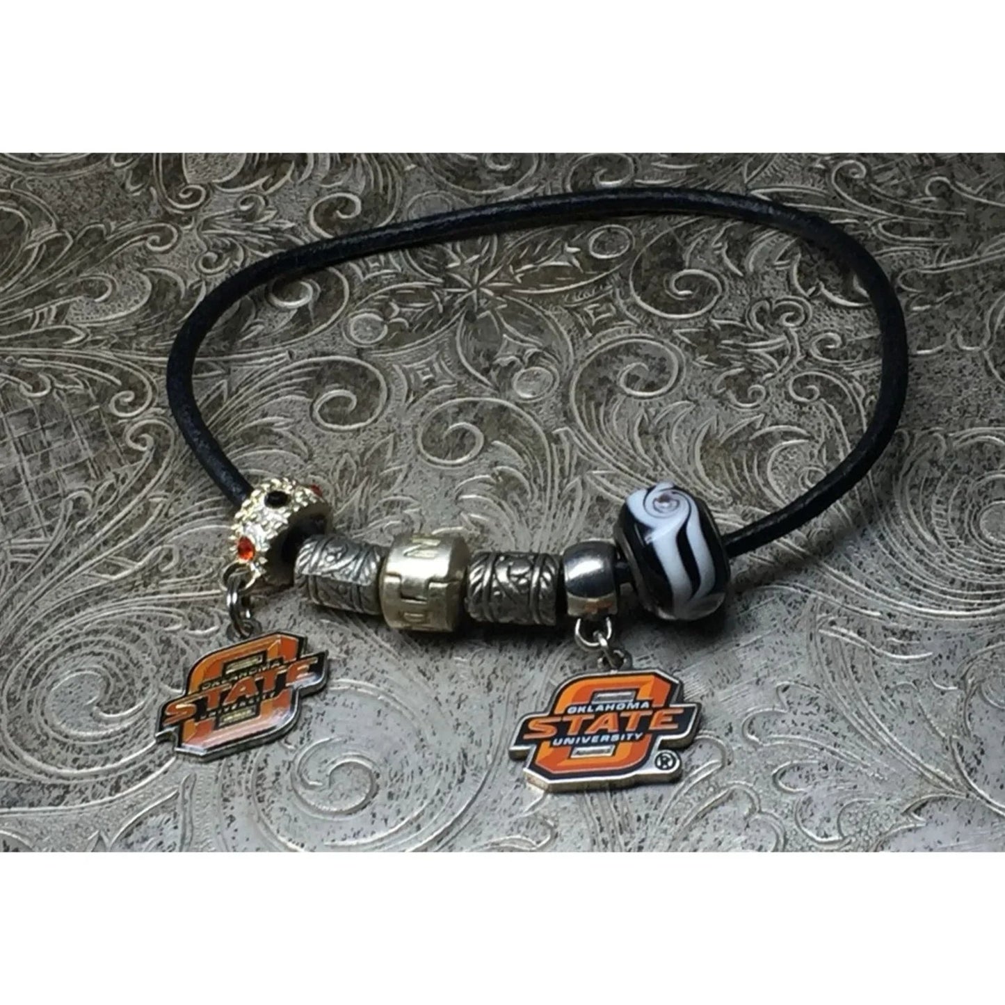 Women's Oklahoma State University Charm Bracelet - A+ Stuff - Bracelet - A+ Stuff