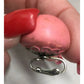 Women's Pink and Silver tone Round Clip On Earrings - A+ Stuff - Earrings - A+ Stuff