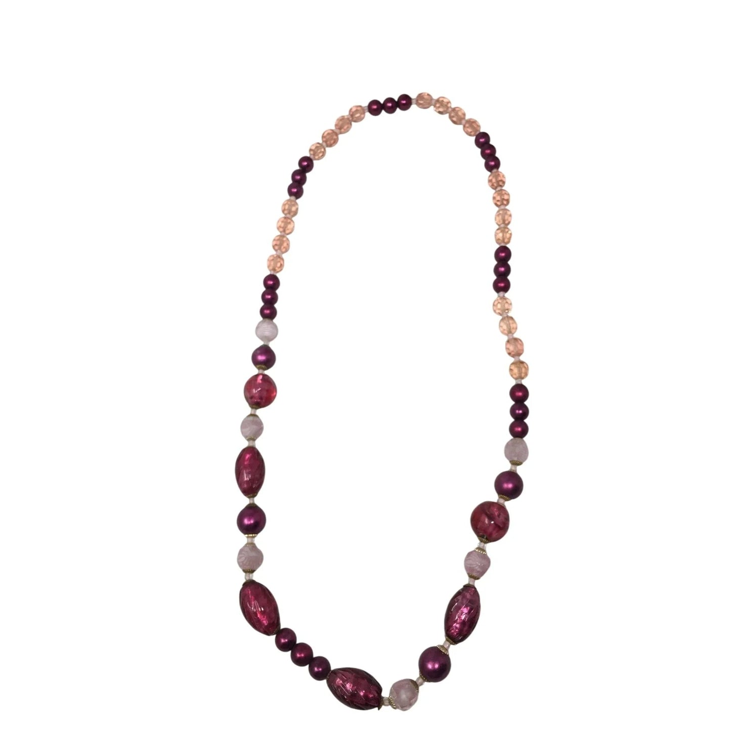Womens Pink Beaded Neclace - A+ Stuff - Necklace - A+ Stuff