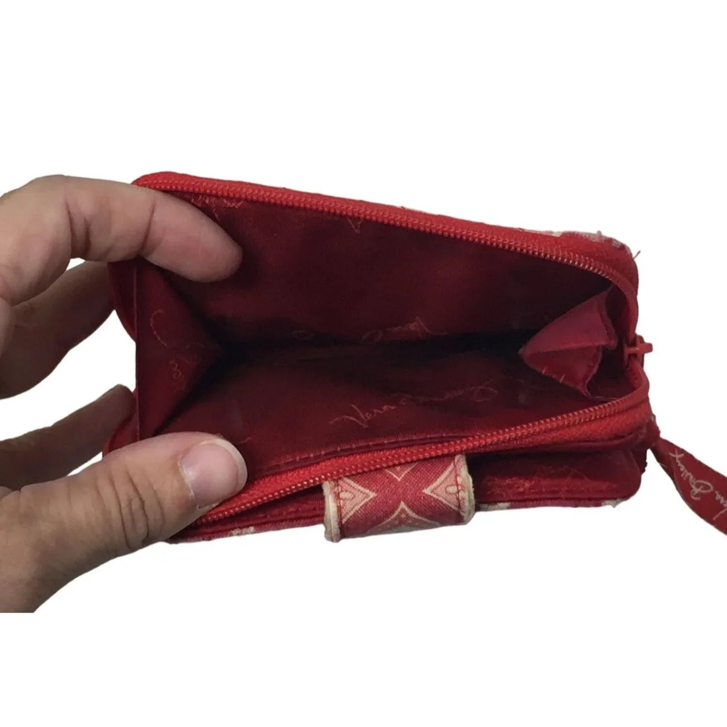 Womens Red/White Vera Bradley Wallet - A+ Stuff - Wallet - A+ Stuff