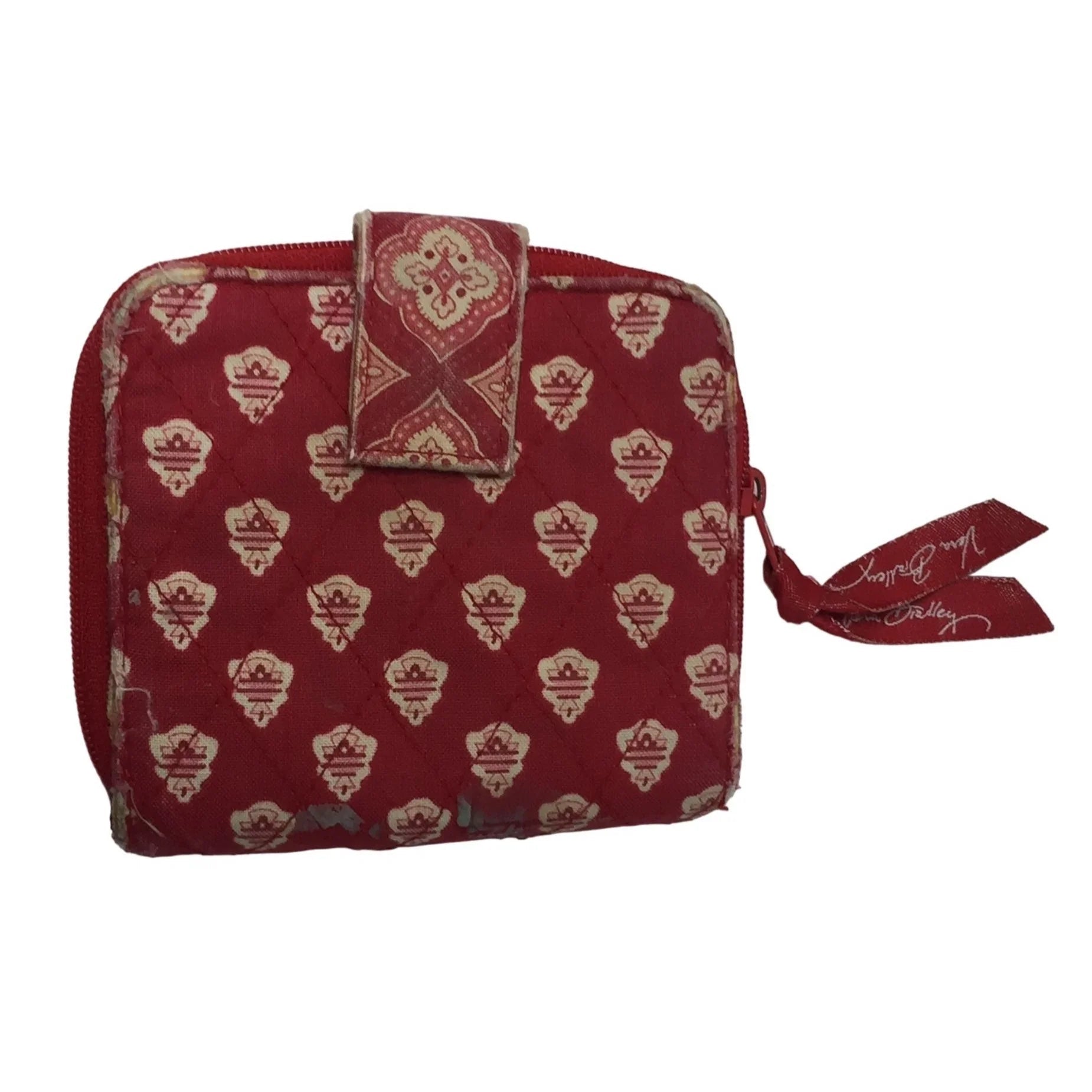 Womens Red/White Vera Bradley Wallet - A+ Stuff - Wallet - A+ Stuff
