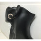 Women's Rose Gold Hoop Earrings with White Faux Pearl/Beads (Like new) - A+ Stuff - Earrings - A+ Stuff
