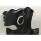 Women's Rose Gold Hoop Earrings with White Faux Pearl/Beads (Like new) - A+ Stuff - Earrings - A+ Stuff